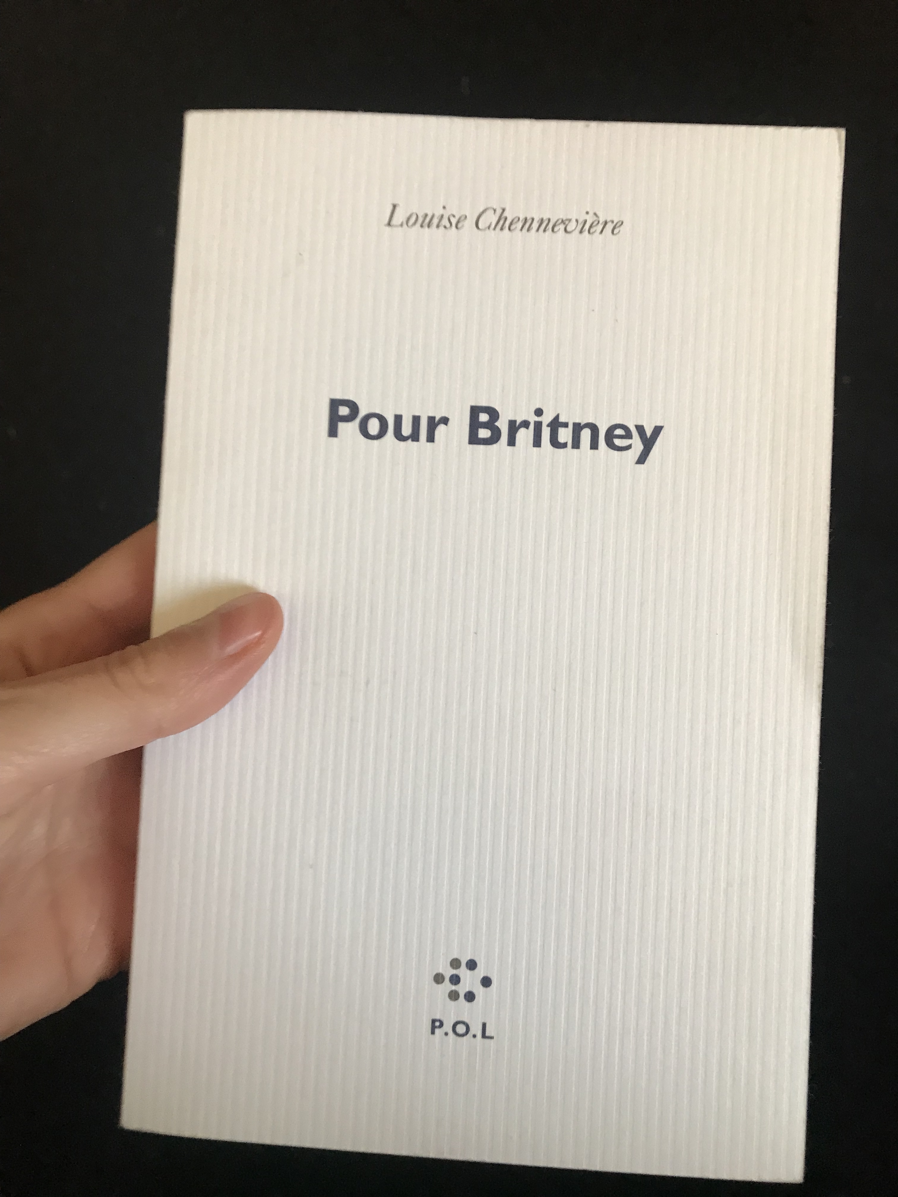 Pour Britney de Louise Chenevière